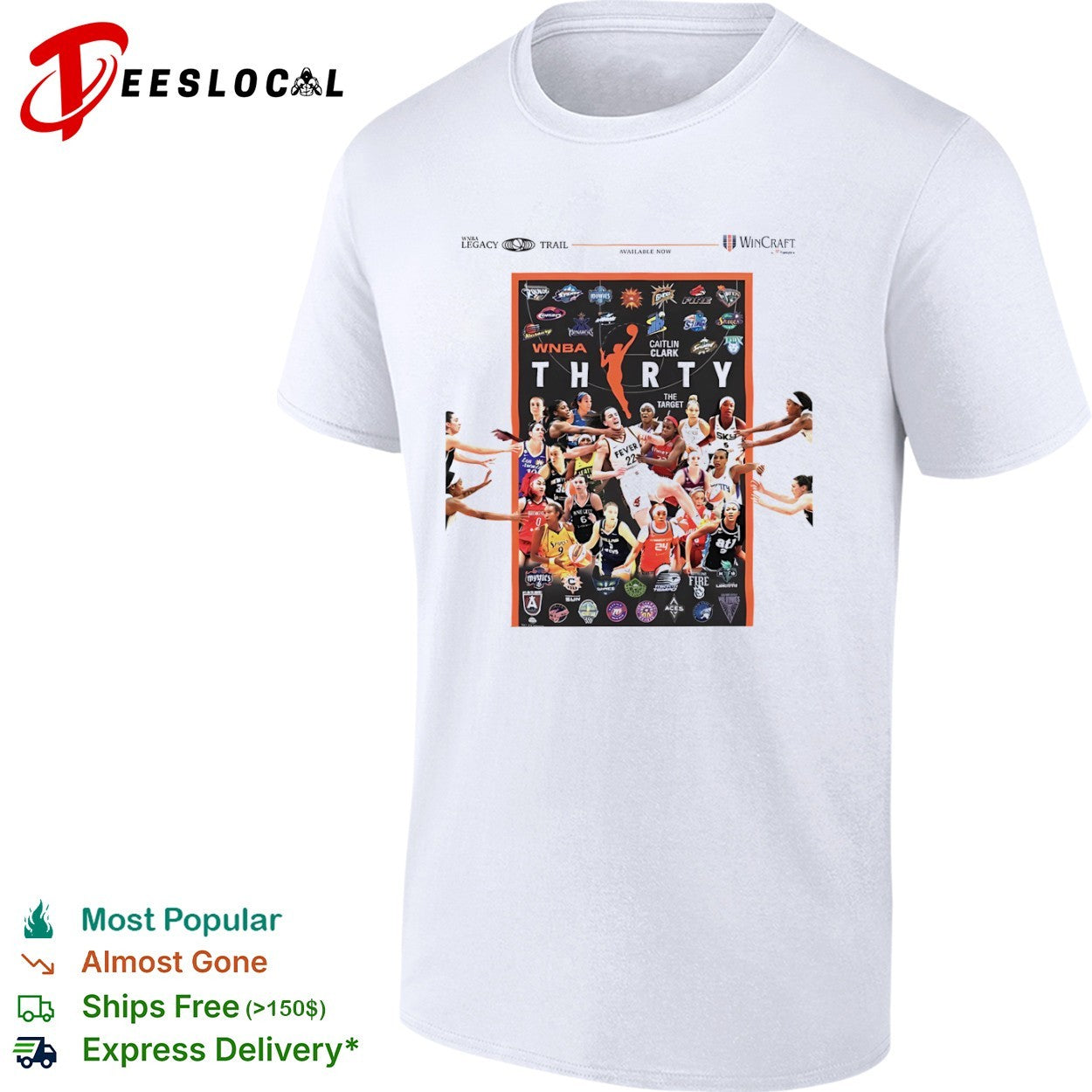 Caitlin Clark Indiana Fever WNBA Thirty the Target sports basketball shirt