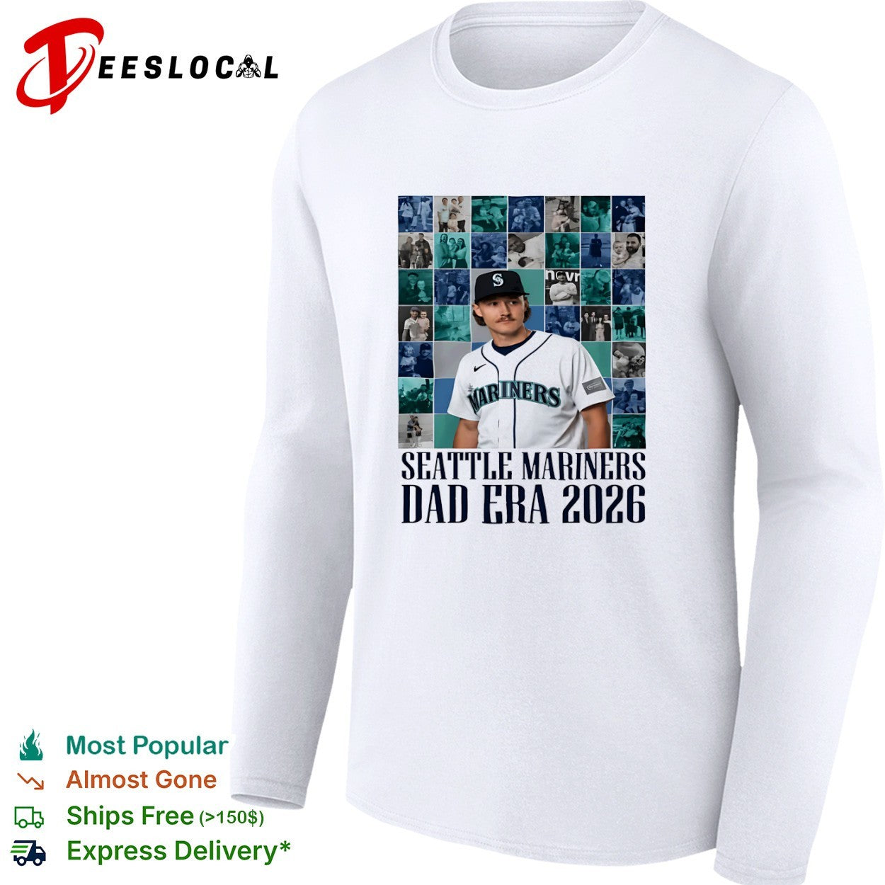 Cal Raleigh Seattle Mariners MLB Seattle Mariners Dad Era 2026 shirt