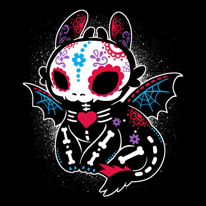 Calavera Fury - 3/4 Sleeve Raglan T-Shirt Hoodie, Sweatshirt | CiraTrend.com (Image 2)
