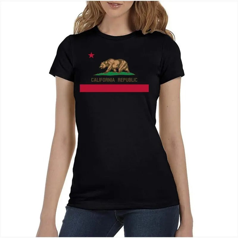 California Republic Flag Women's T-Shirt Hoodie, Sweatshirt | CiraTrend.com
