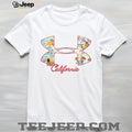 California State Landmarks & Icons Logo Graphic T Shirt