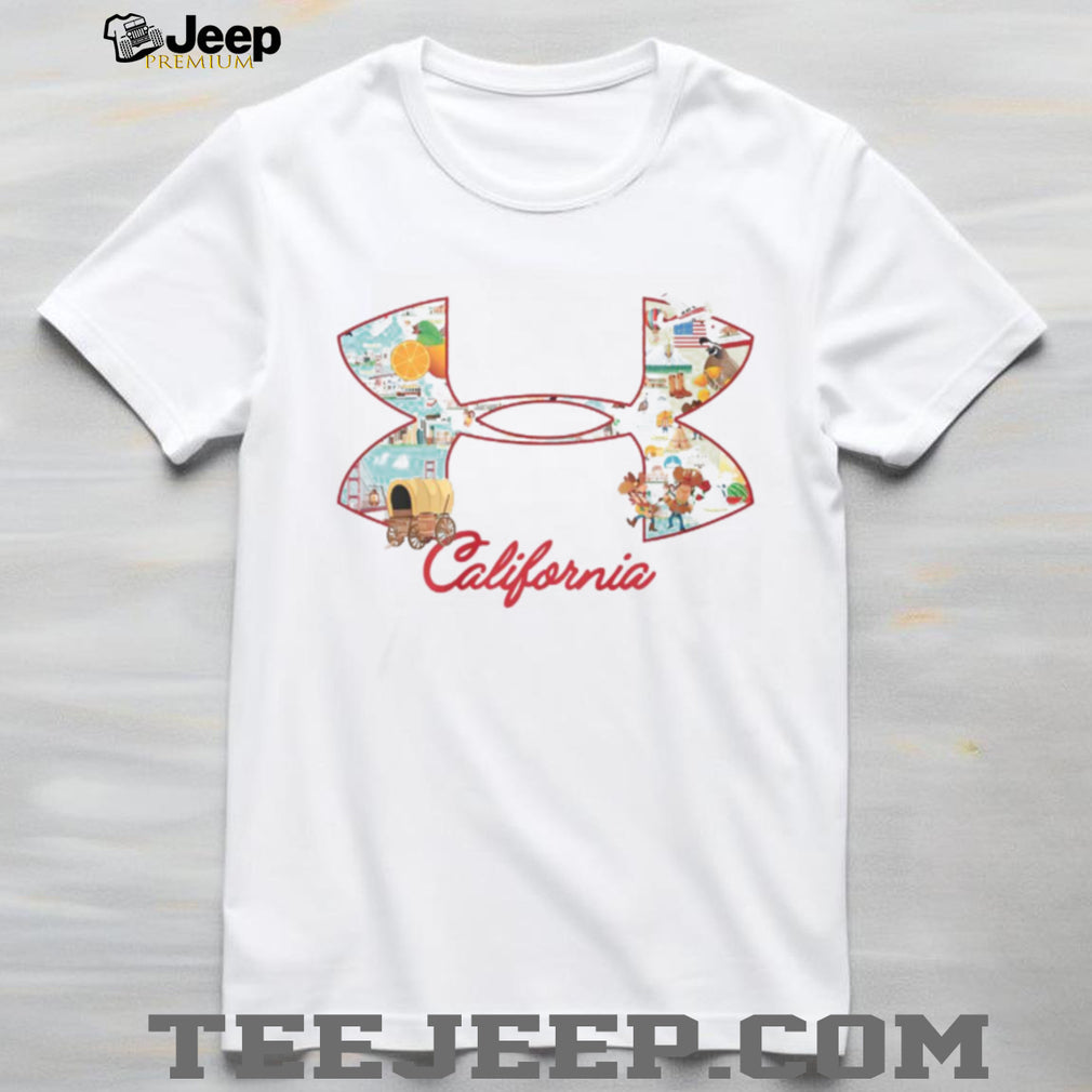 California State Landmarks & Icons Logo Graphic T Shirt