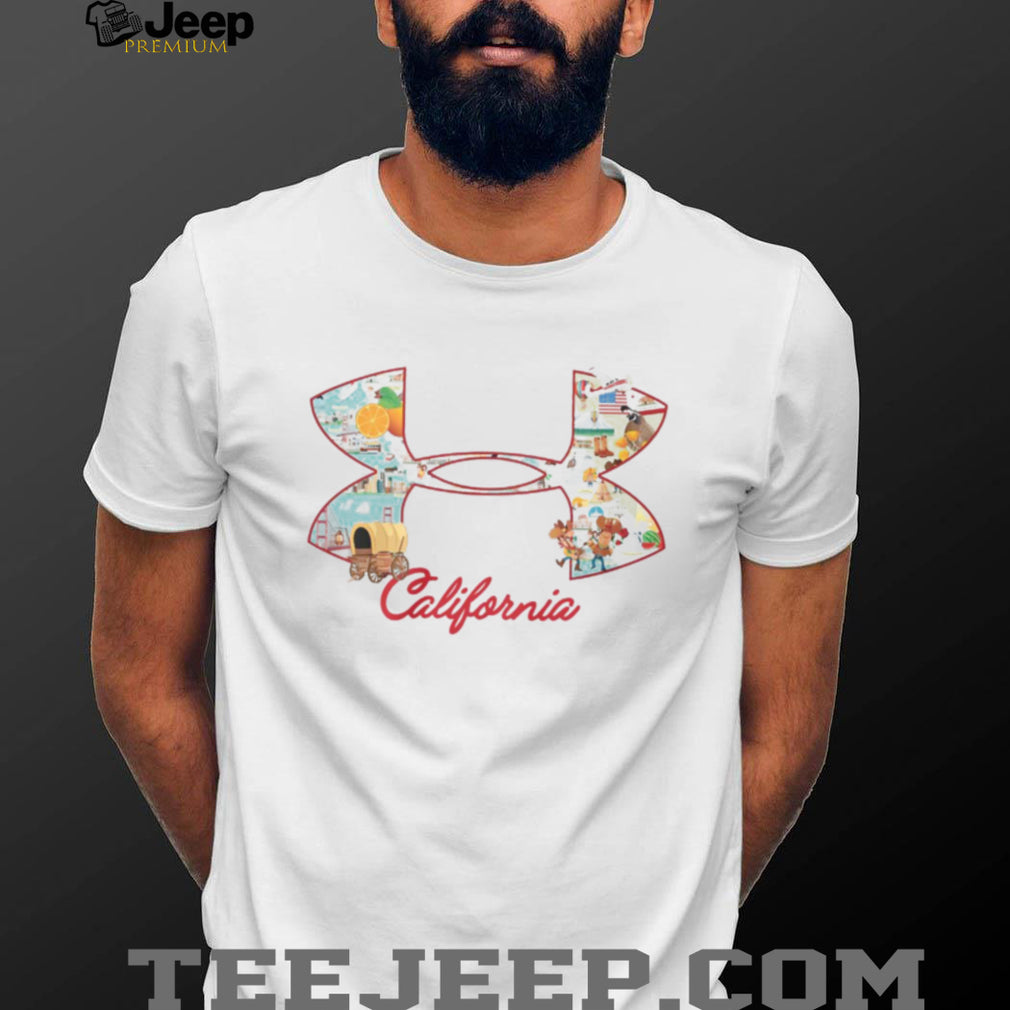 California State Landmarks & Icons Logo Graphic T Shirt