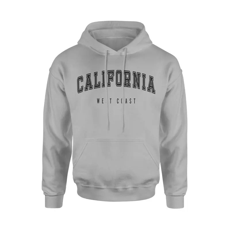 California West Coast Unisex Classic Hoodie Sweatshirt Cotton Fabric T-Shirts | CiraTrend.com