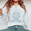 Callie Hart Quicksilver Sweatshirt, Trendy Floral Sword Fantasy Shirt for Fans, Bookish Apparel Casual Wear, Unique Gift...