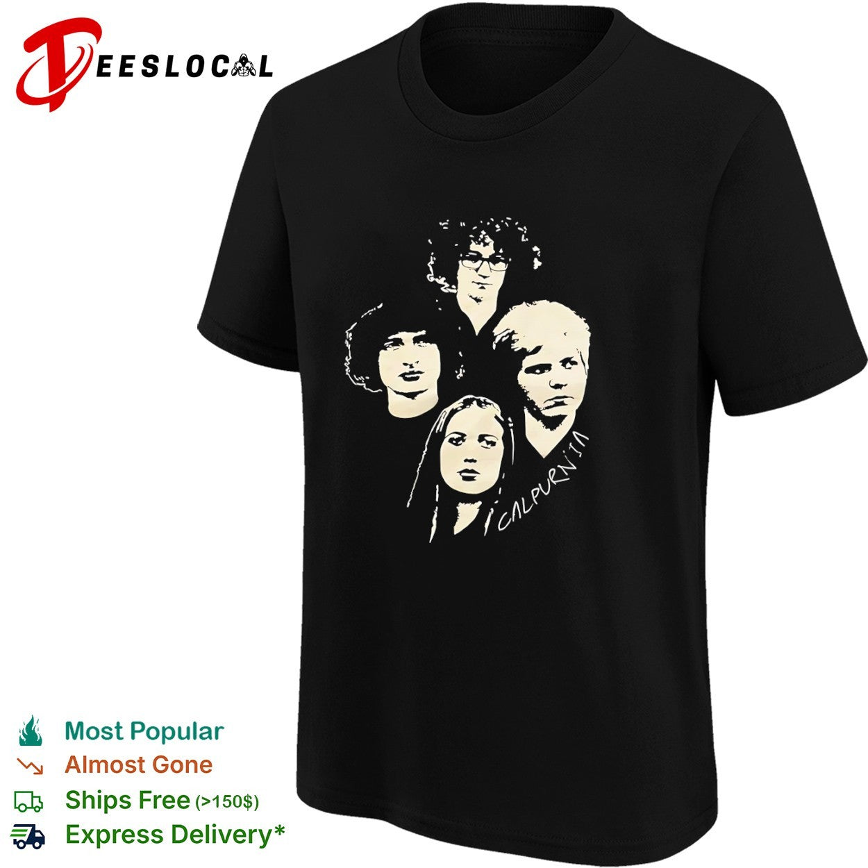 Calpurnia Finn Wolfhard Malcolm Craig Ayla Tesler-Mabe Jack Anderson band shirt