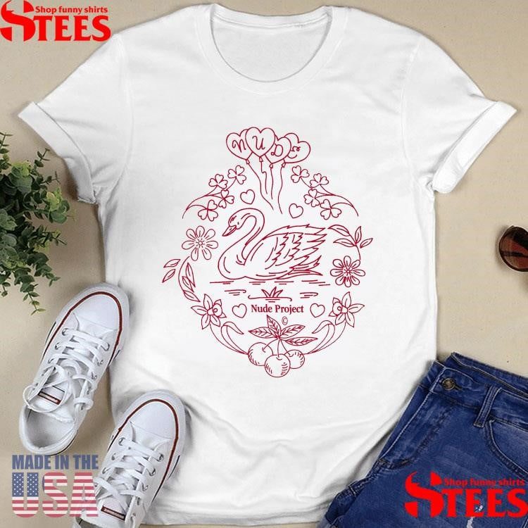 Camiseta Swan Garden Blanca Nude Project T-shirt