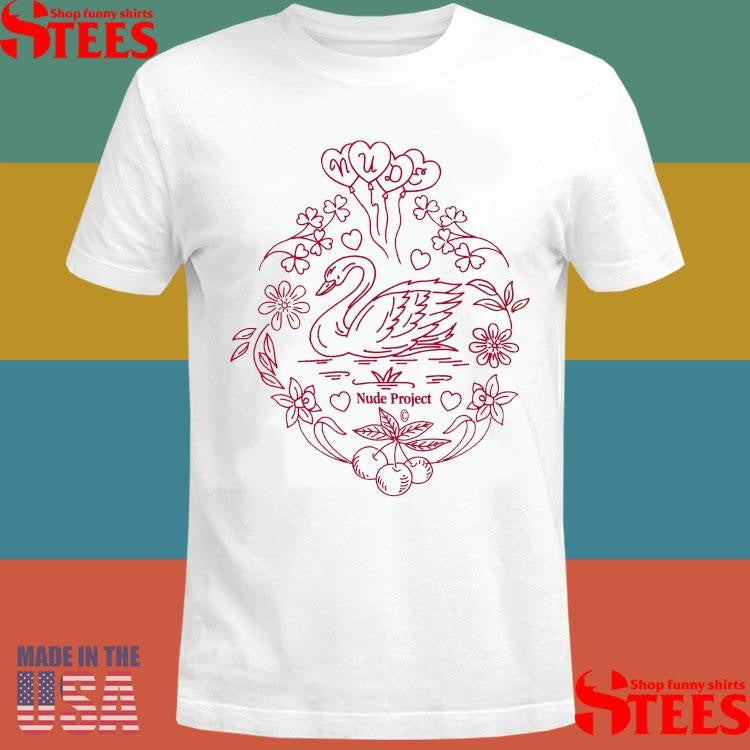 Camiseta Swan Garden Blanca Nude Project T-shirt