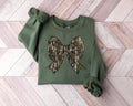 Camo Bow Sweatshirt, Camo Coquette Bow Shirt, Hunting Season Shirt, Hunting Lover Shirt, Old School Camo Tee, Women's...