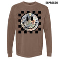 Camo Checker Happy Face Long Sleeve Comfort Colors T-Shirt 'NLB' Hoodie, Sweatshirt | CiraTrend.com