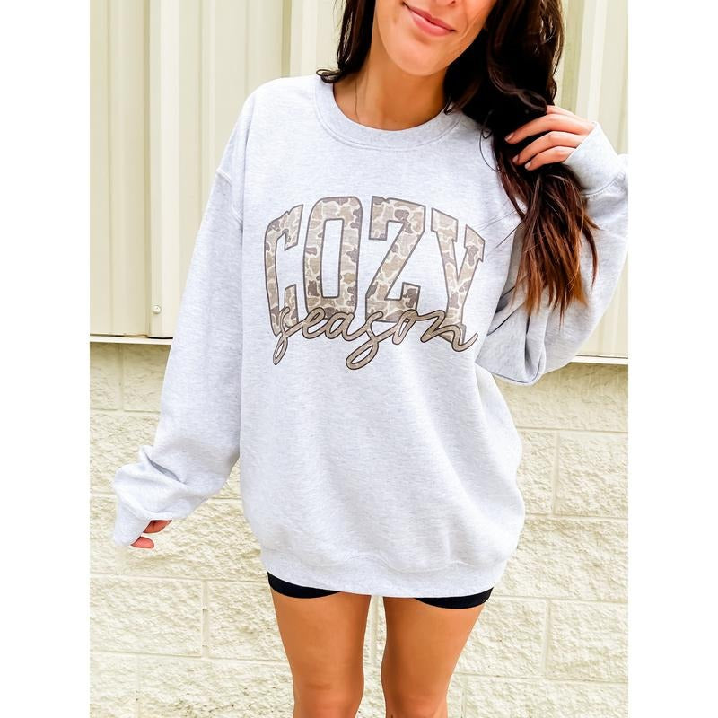 Camo Cozy Season Graphic Top T-Shirts, Hoodie, Sweatshirt | CiraTrend.com