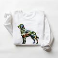 Camo Hunting Dog T-shirt Duck Hunting Unisex Sweatshirt, Camouflage T-Shirt Hoodie Cotton Pullover Womenswear Day Polyester