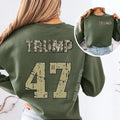 Camo Trump 47 Sweatshirt T-Shirts, Hoodie | CiraTrend.com