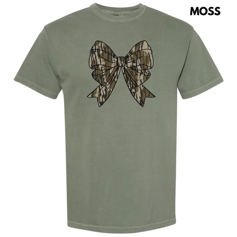 Camouflage Bow Comfort Colors T-Shirt 'NLB' Hoodie, Sweatshirt | CiraTrend.com
