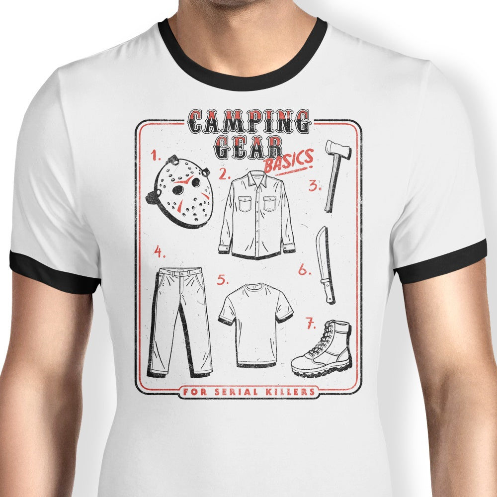 Camping Gear Basics - Ringer T-Shirt Hoodie, Sweatshirt | CiraTrend.com (Image 1)