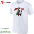 Canada Dame Christmas tree mascot sports shirt