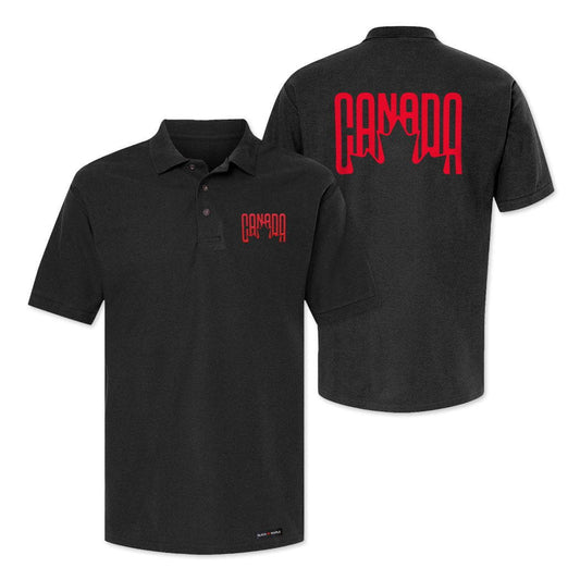Canada Leaf Retro Design Polo Shirt
