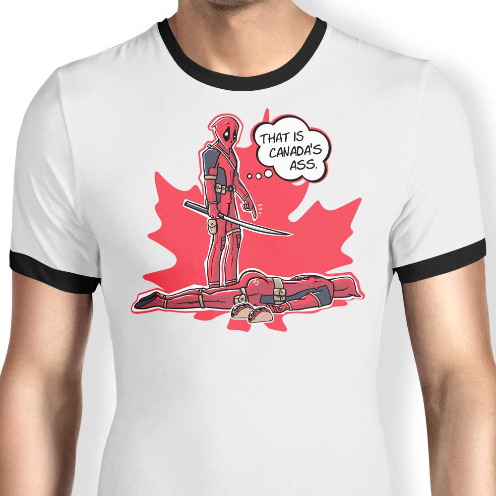 Canada's Behind - Ringer T-Shirt Hoodie, Sweatshirt | CiraTrend.com (Image 3)