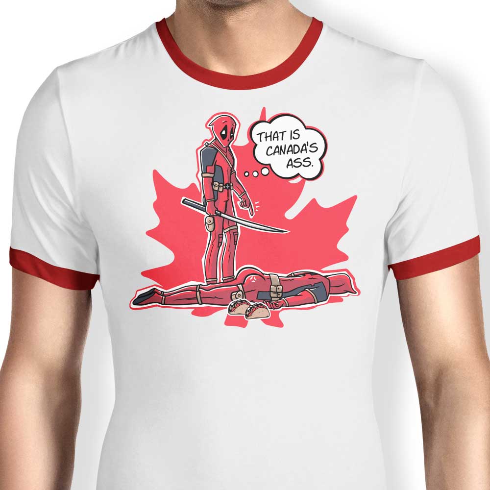 Canada's Behind - Ringer T-Shirt Hoodie, Sweatshirt | CiraTrend.com (Image 1)