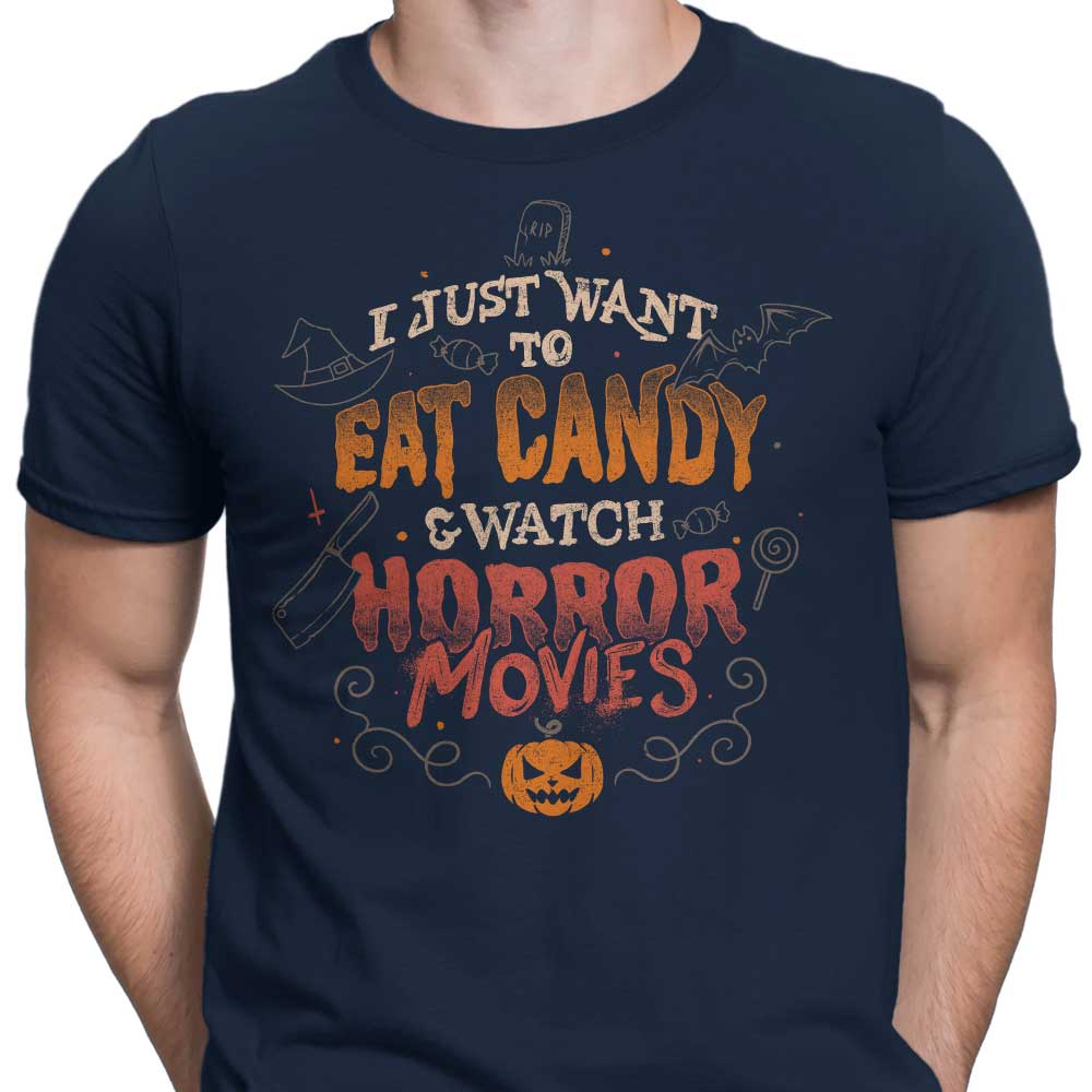 Candy and Horror Movies - Men's Apparel T-Shirts, Hoodie, Sweatshirt | CiraTrend.com (Image 5)