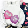 Candy Hearts FAUX Embroidery Gildan Sweatshirt T-Shirts, Hoodie | CiraTrend.com