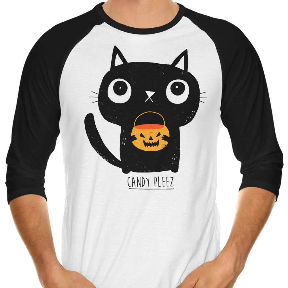 Candy Pleez - 3/4 Sleeve Raglan T-Shirt Hoodie, Sweatshirt | CiraTrend.com (Image 1)