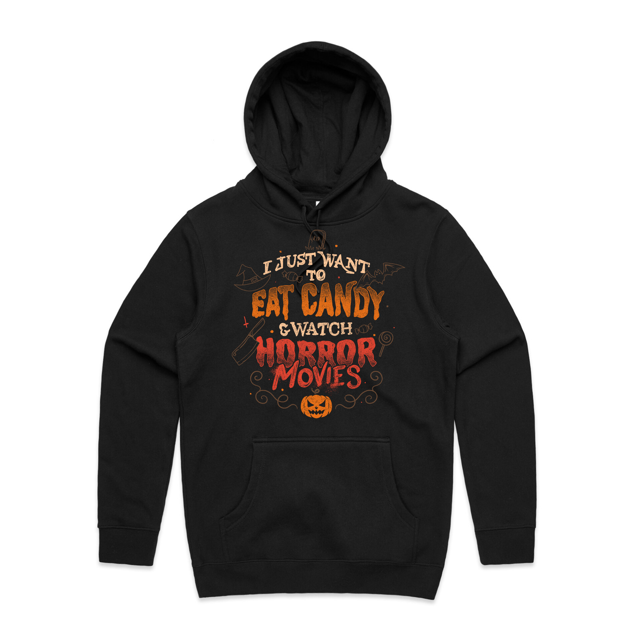 Candy & Horror Movies Hoodie T-Shirts, Sweatshirt | CiraTrend.com (Image 1)
