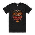Candy & Horror Movies Tee Hoodie, Sweatshirt | CiraTrend.com (Image 1)
