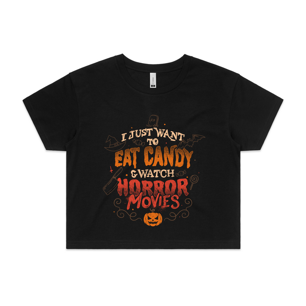 Candy & Horror Movies Tee Hoodie, Sweatshirt | CiraTrend.com (Image 3)