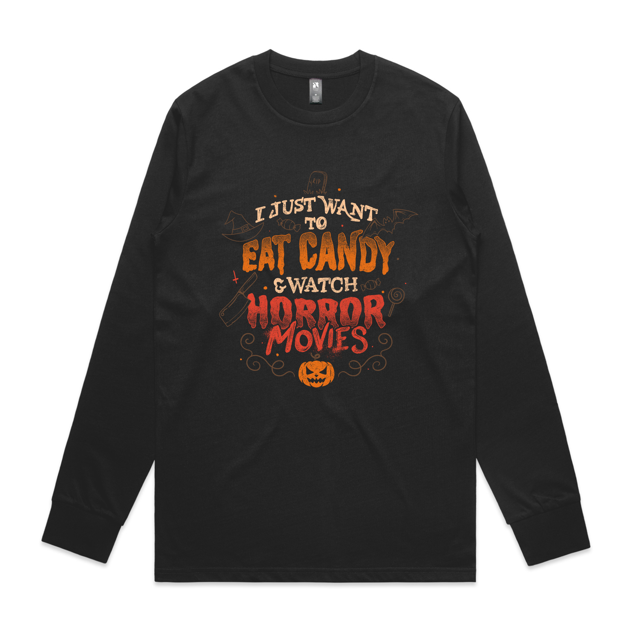 Candy & Horror Movies Tee Hoodie, Sweatshirt | CiraTrend.com (Image 4)
