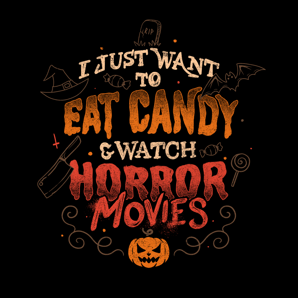 Candy & Horror Movies Tee Hoodie, Sweatshirt | CiraTrend.com (Image 5)