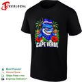 Cape Verde shark holding flag shirt