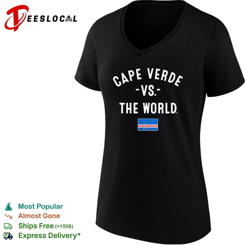 Cape Verde vs the world soccer flag shirt