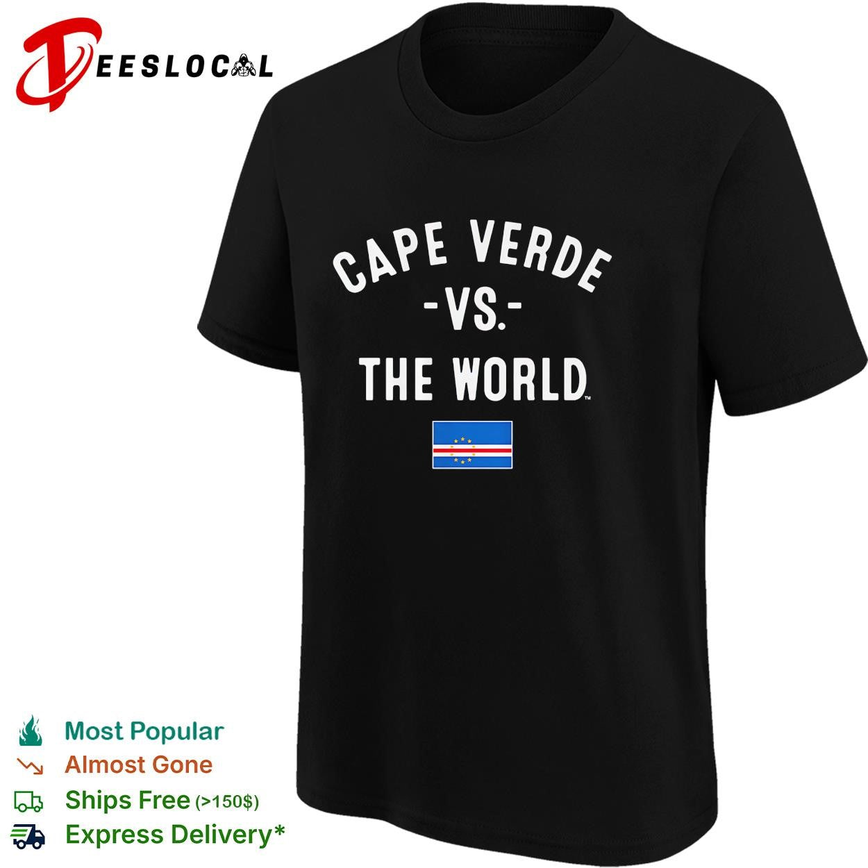Cape Verde vs the world soccer flag shirt