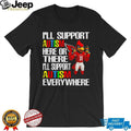 Cardinals Football Autism Awareness Support Everywhere T Shirt