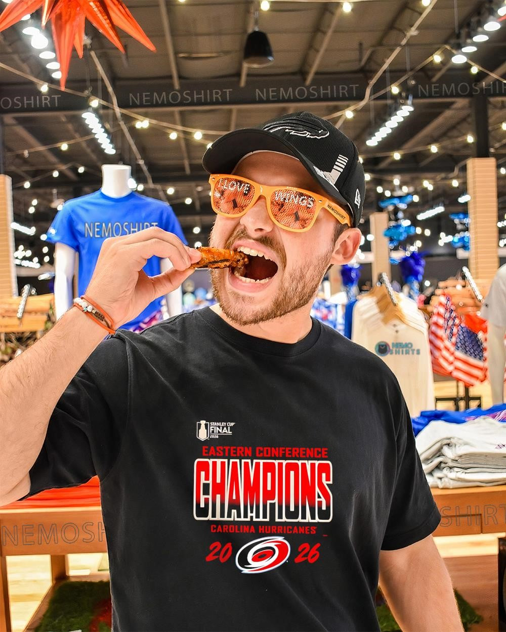 Carolina Hurricanes Eastern Conference 2026 Champions locker room shirt