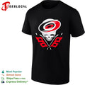Carolina Hurricanes Grateful Dead Skull Ice Hockey Flag shirt