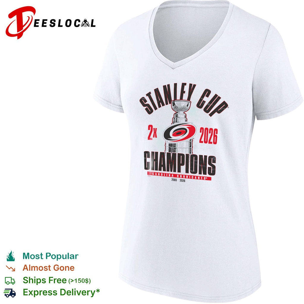 Carolina Hurricanes Stanley Cup 2x 2026 Champions shirt 2006 2026 National Hockey League