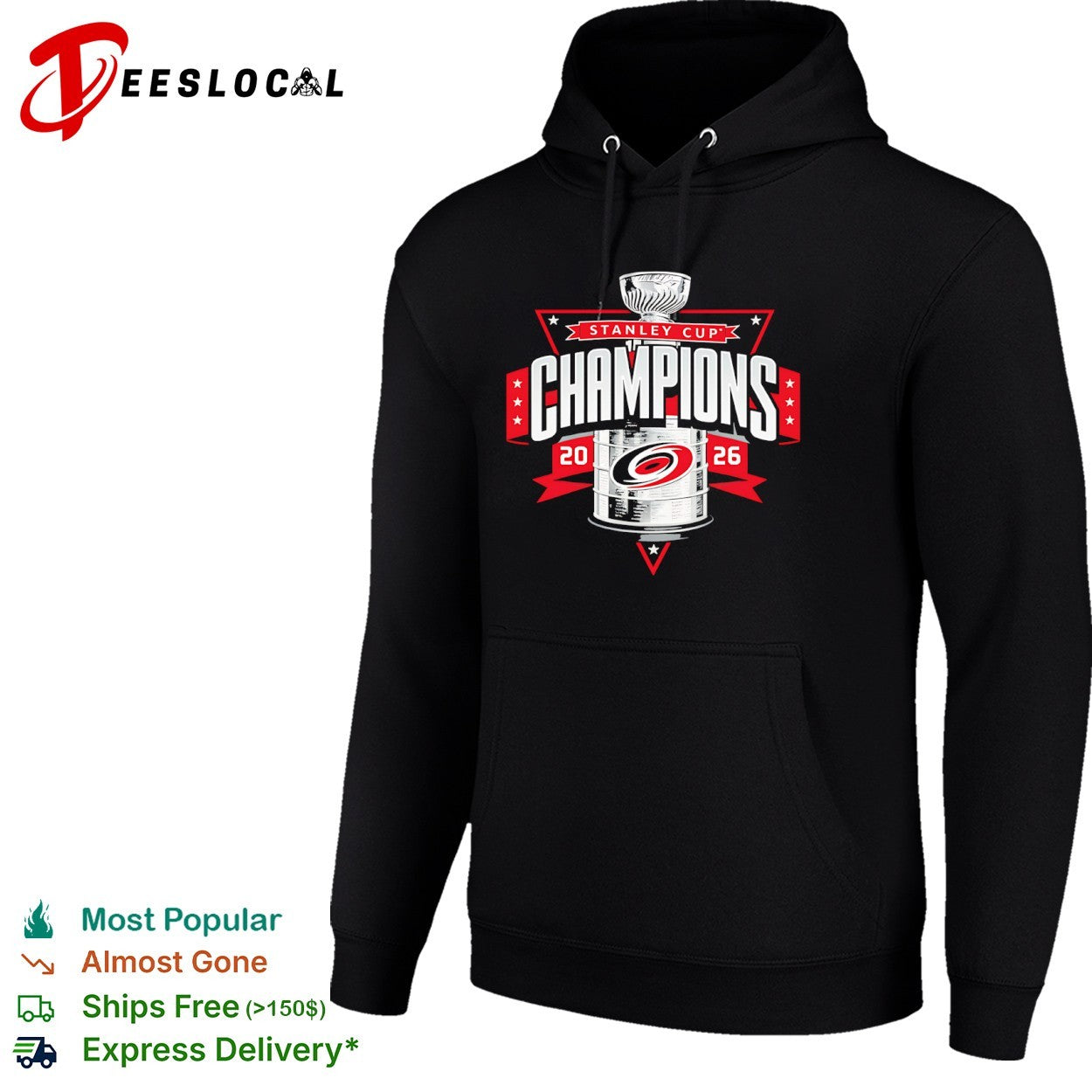 Carolina Hurricanes Stanley Cup Champions 2026 hockey tournament shirt
