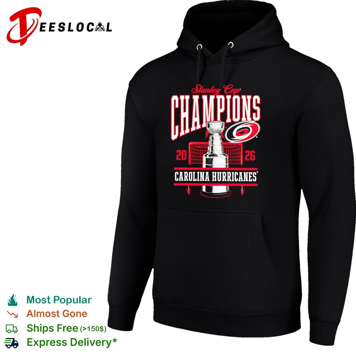 Carolina Hurricanes Stanley Cup trophy champions 2026 shirt