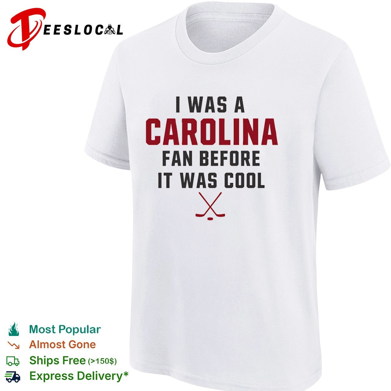 Carolina Hurricanes hockey sticks I was a fan before it was cool shirt
