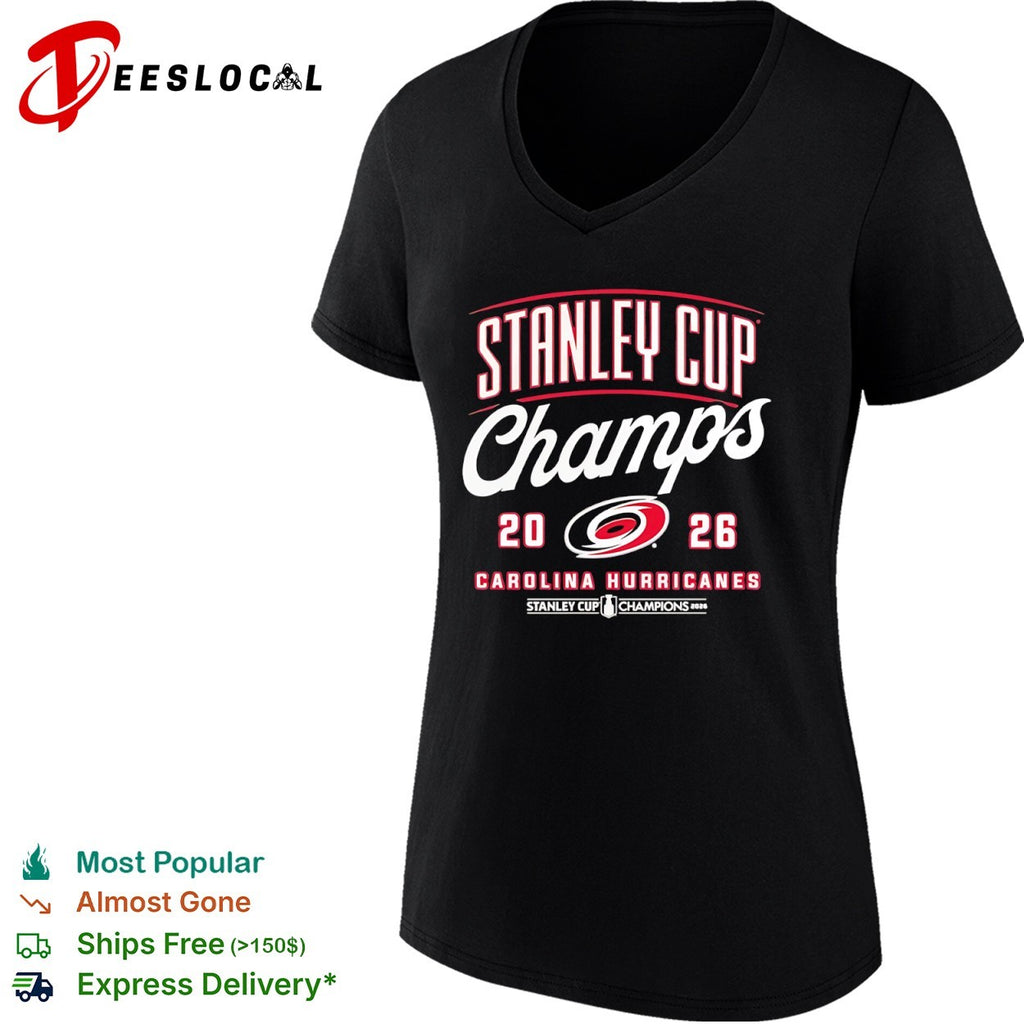 Carolina Hurricanes logo Stanley Cup champs 2026 shirt