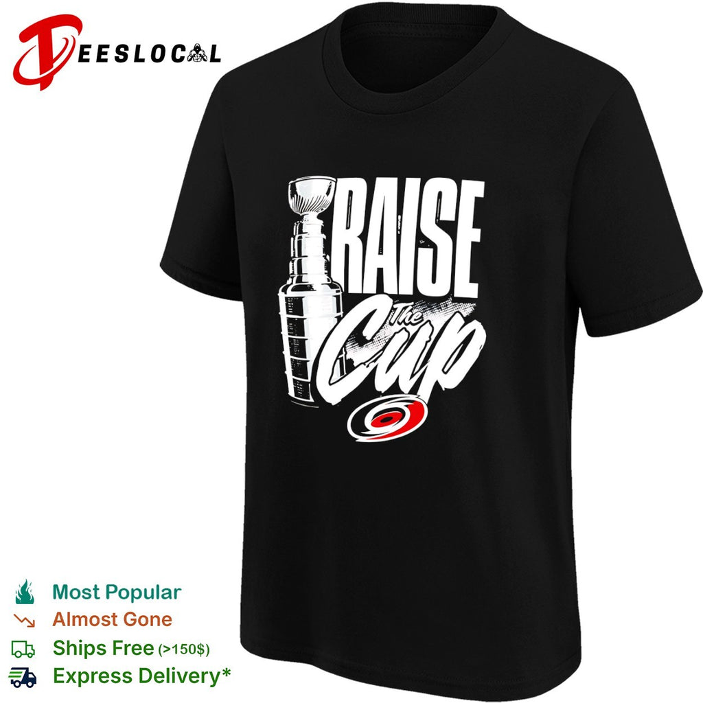 Carolina Hurricanes raise the Stanley Cup trophy shirt