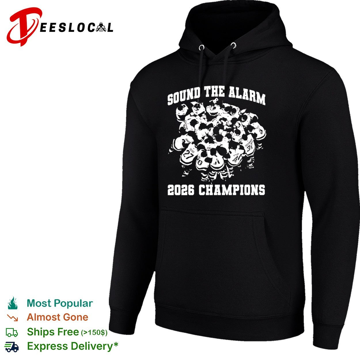 Carolina Hurricanes sound the alarm 2026 champions team huddle shirt