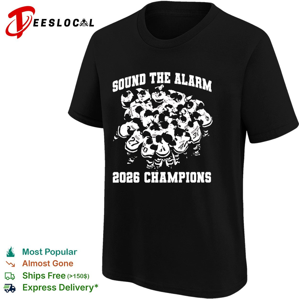 Carolina Hurricanes sound the alarm 2026 champions team huddle shirt