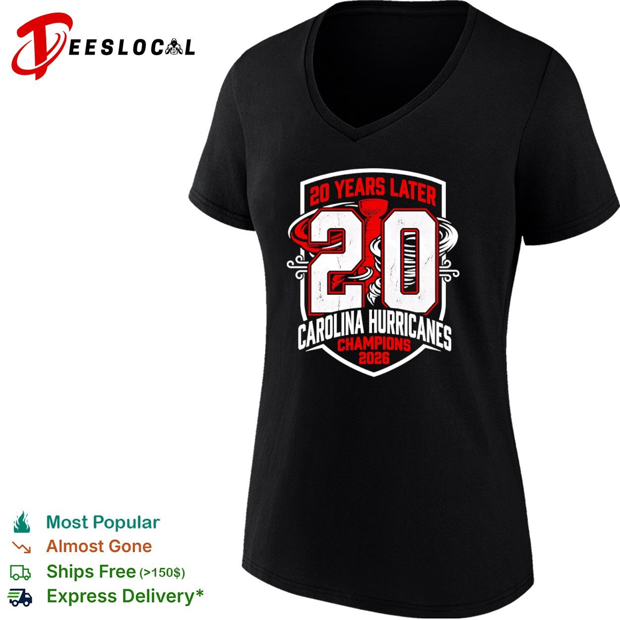Carolina Hurricanes swirl cup 20 years later champions 2026 shirt