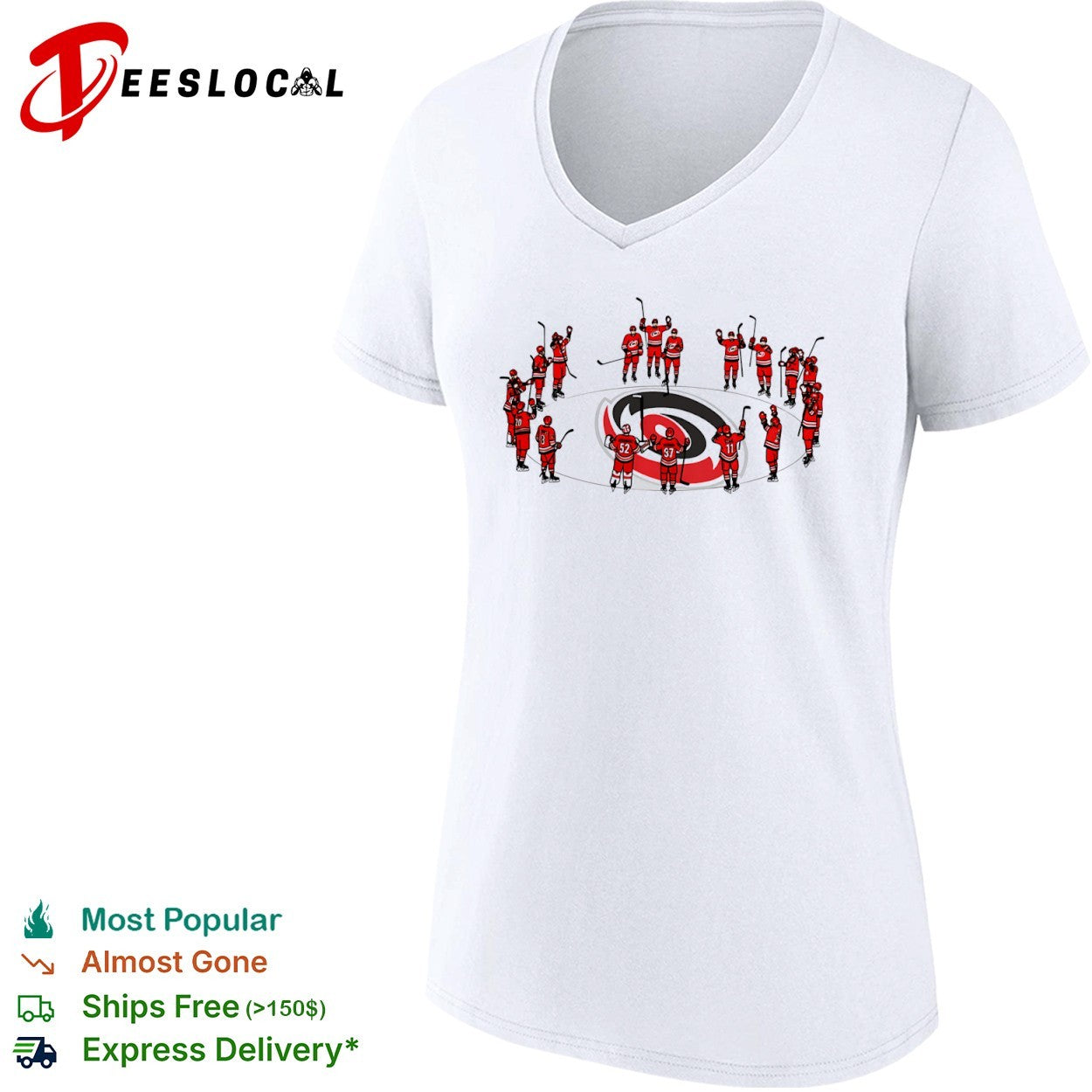 Carolina Hurricanes team circle shirt