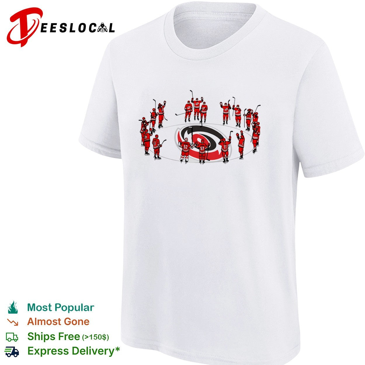 Carolina Hurricanes team circle shirt