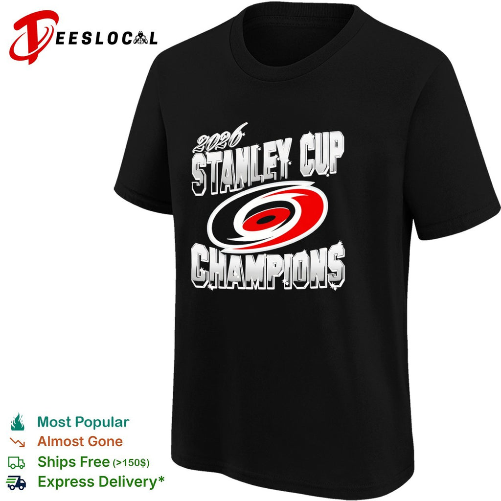 Carolina Hurricanes team logo 2026 Stanley Cup champions shirt