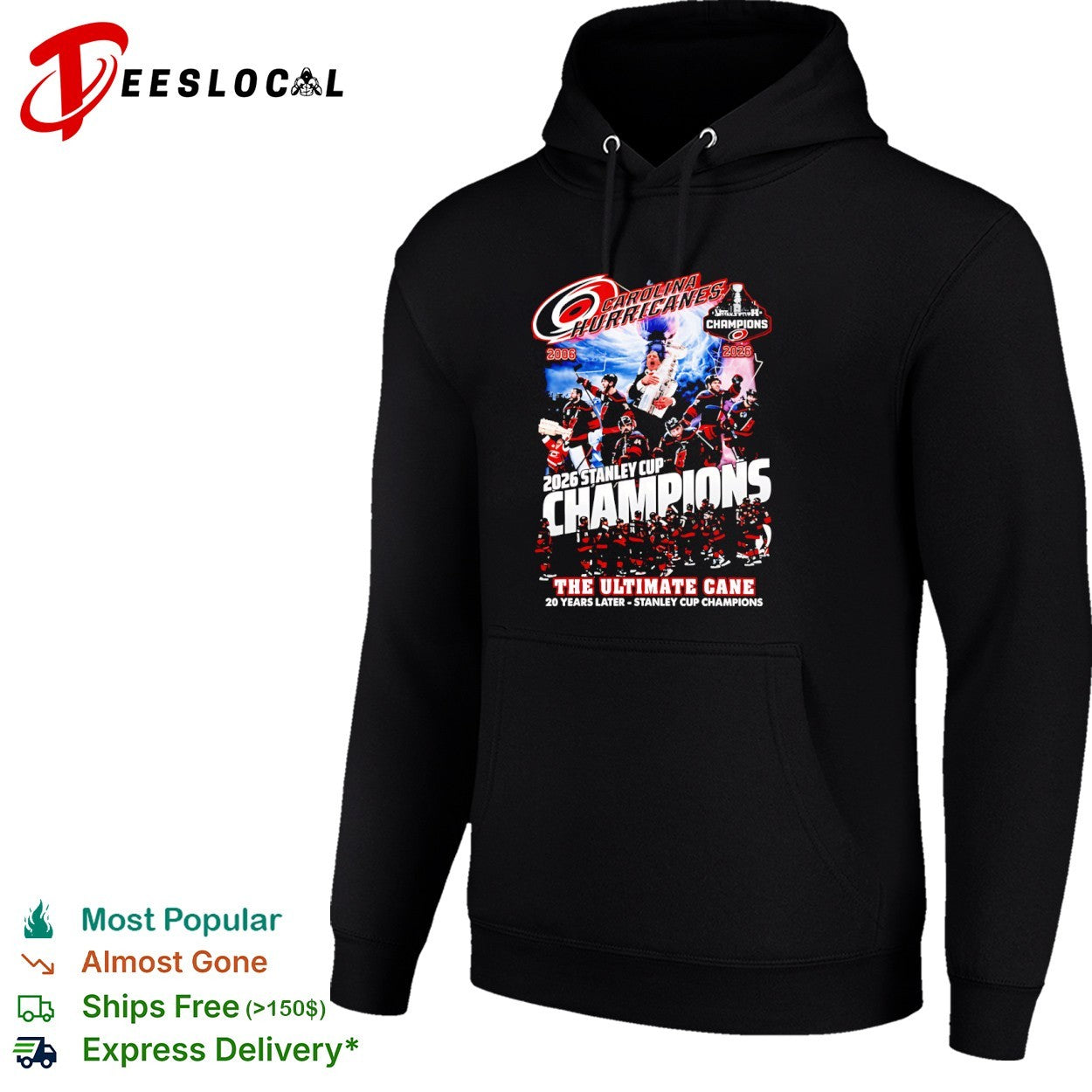 Carolina Hurricanes the ultimate cane team collage 2006 2026 Stanley Cup champions 20 years later shirt